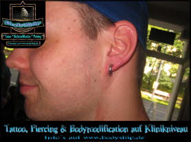 3,2 mm Ohrring Piercing Bodymod by Bodyship Halle - Sachsen Anhalt - www