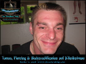 Augenbraue Eyebrow schwarz Black Piercing Bodymod by Bodyship Halle - Sachsen Anhalt - www