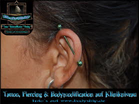 Ohr Ear Industrial Piercing Bodymod by Bodyship Halle - Sachsen Anhalt - www
