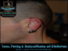 Ohr Ear Lobe Industrial Piercing Bodymod by Bodyship Halle - Sachsen Anhalt - www